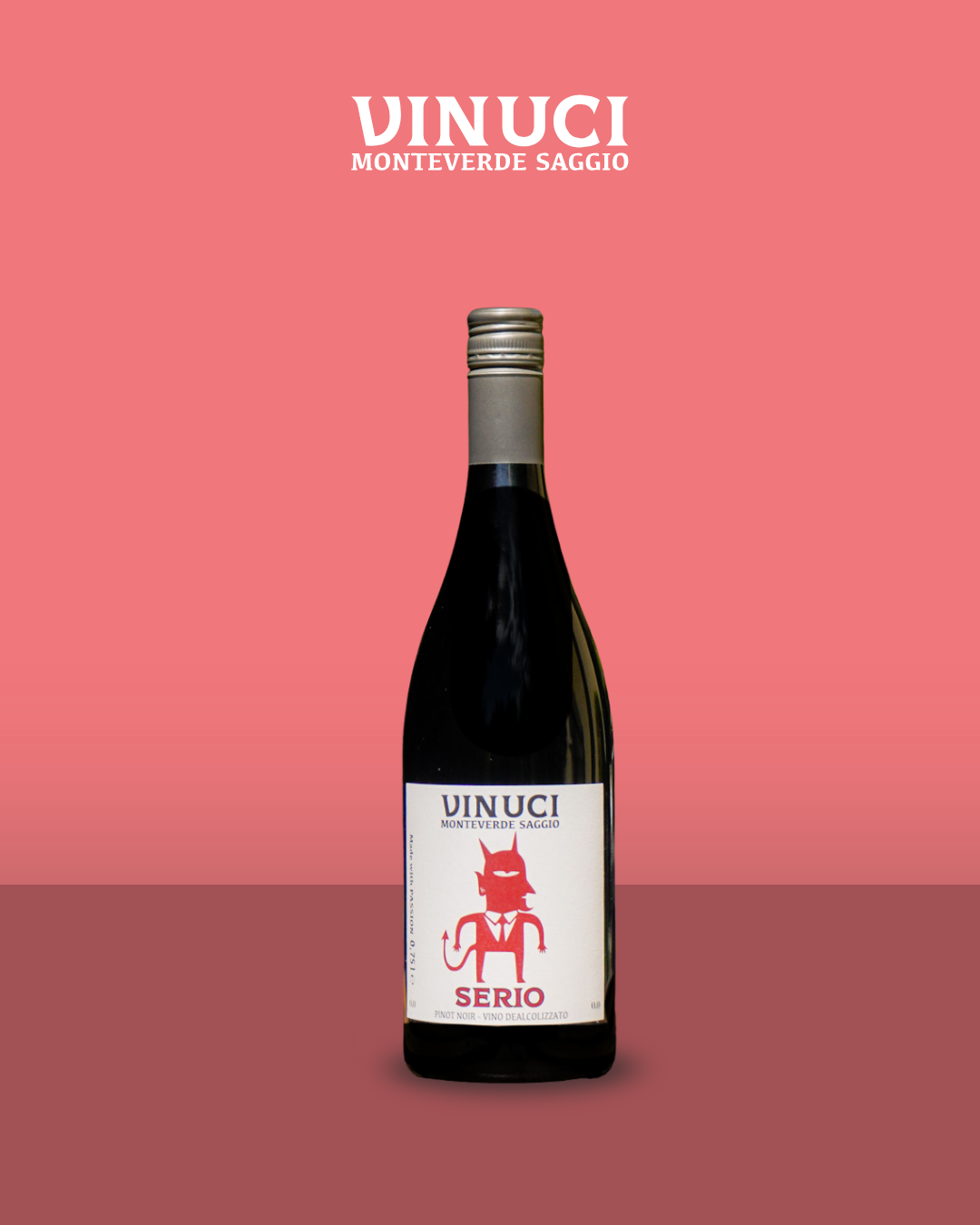 „Vinuci Serio alkoholfreier Pinot Noir 0.0 % – vegan & kalorienarm“